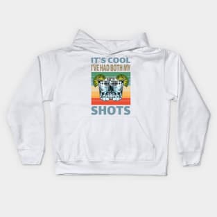 It's cool I've had both My Shots..Tequila lovers gift Kids Hoodie